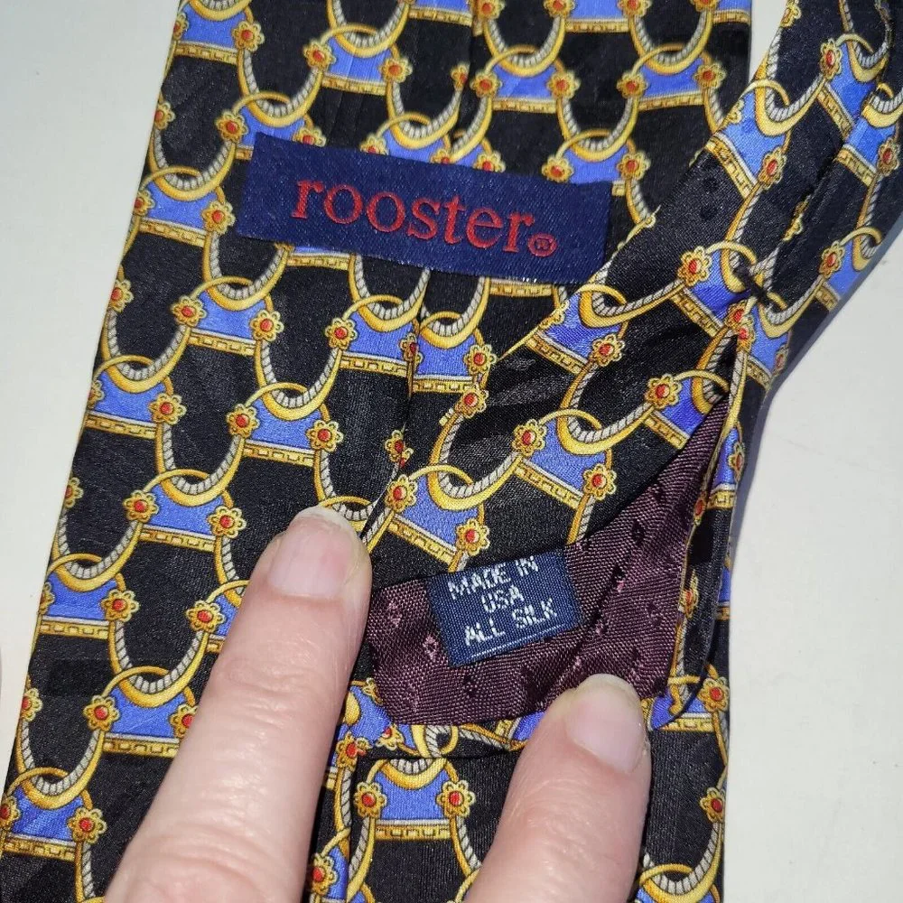 Rooster Mens Tie 64.5